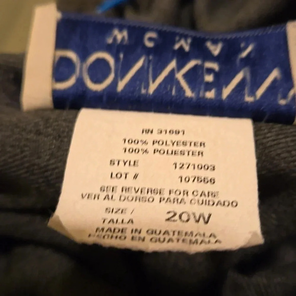 ♥️DONKENNY WOMAN Pullon Gray Slacks w/ 2 Front Pockets Size 20W GrandmaCore - Picture 5 of 11